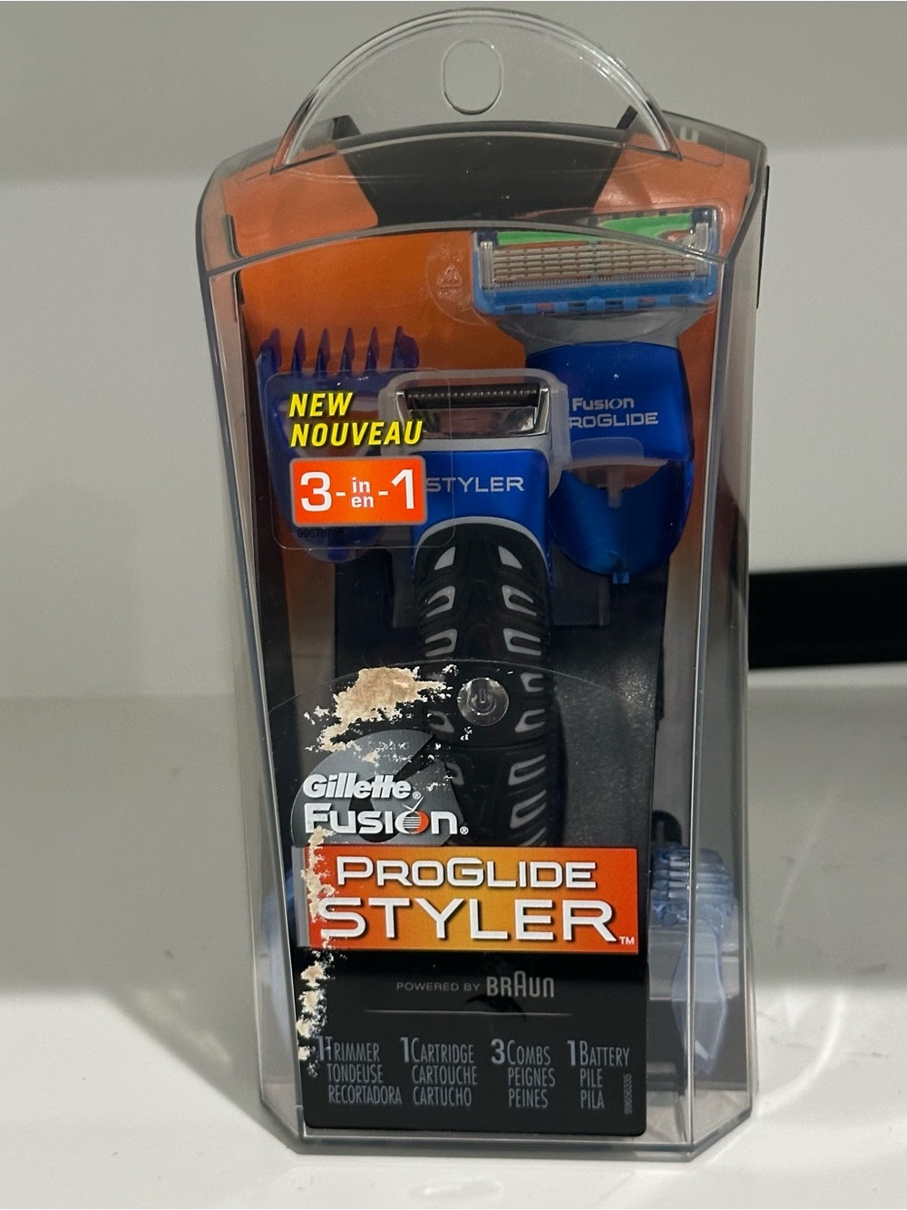 Gillette ProGlide Styler 3-in-1 Trimmer in Blue and Black